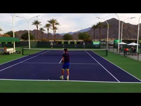 Feliciano Lopez and Sam Groth 4K - BNP Paribas Open 2015