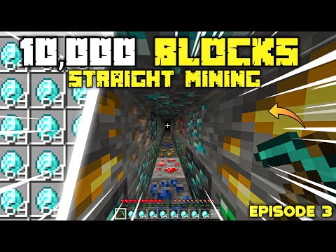 Insane Minecraft PE Challenge: Mining 10,000 Blocks!