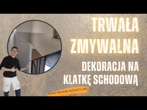 TRWAŁA, ZMYWALNA i PROSTA w POŁOŻENIU dekoracja na klatkę schodową - masa KLONDIKE LIGHT od VALPAINT