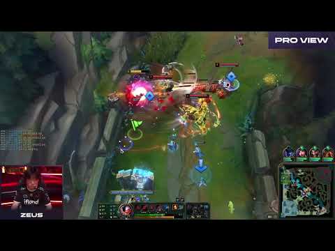 Zeus Pro View | T1 vs KT | 2023 LCK Summer Playoffs Round 2