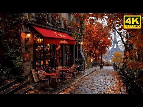 🍁 Paris Autumn Café | Gentle Piano Jazz for Relax & Work