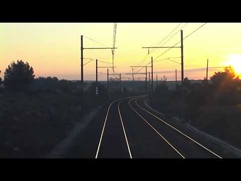 Fos Graveleau Miramas en BB75000 en cabine (Part 1) [cab ride drive view SNCF]