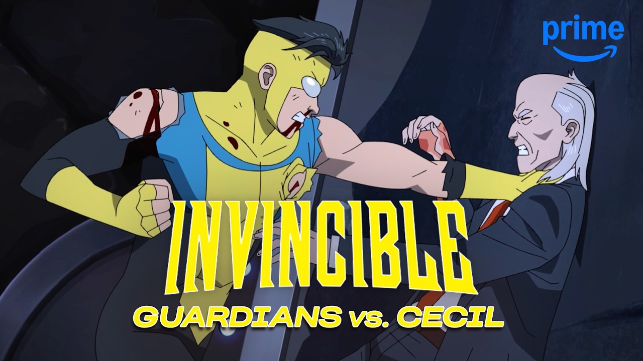 Invincible & Guardians vs. Cecil | Invincible | Clip | Prime Video