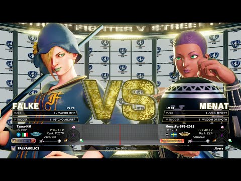🔥Tzara-KM (Falke) Vs MenatForSF6-2023 (Menat)🔥 SFV CE High Level Ranked