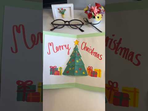 DIY Cool and Easy Christmas Card Tutorial ⭐️ #christmas #christmascard