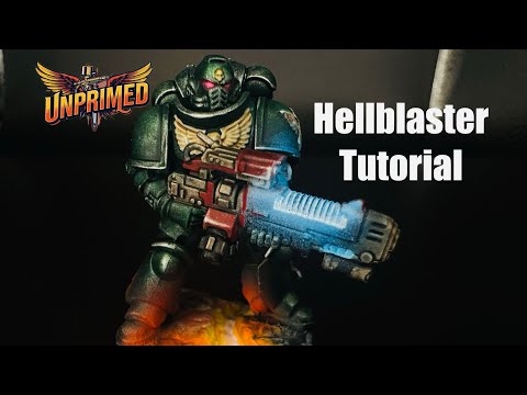 How I paint A Dark Angels Hellblaster from the Combat Patrol. (Base was 3D printed not standard). 