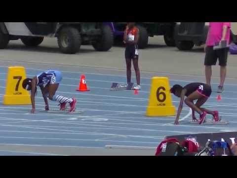 2014 AAU Jr Olympics 10 Girls 200m prelims - Heat 4