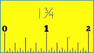 How to Find 1 and 3/4 Inches on a Ruler or Tape Measure