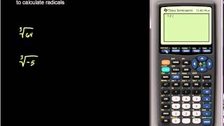 Cube Root on the TI-83plus and TI-84 family of Calculators