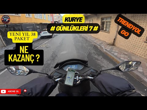 TRENDYOL GO NEW PRICE INCREASE? # COURIER DIARIES 7 # 38 PACKAGE EARNINGS?