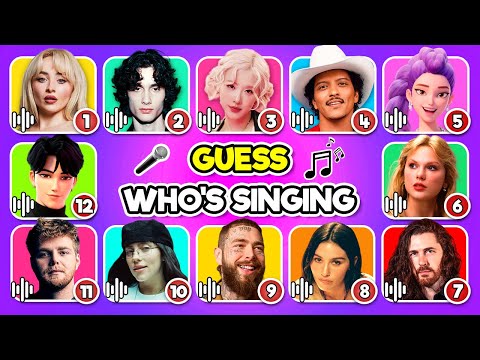 Guess Who's Singing? 🎤 2025 Most Popular Songs