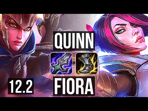 QUINN vs FIORA (TOP) | 8/0/2, 8 solo kills, Legendary, 400+ games, 1.0M mastery | BR Diamond | 12.2