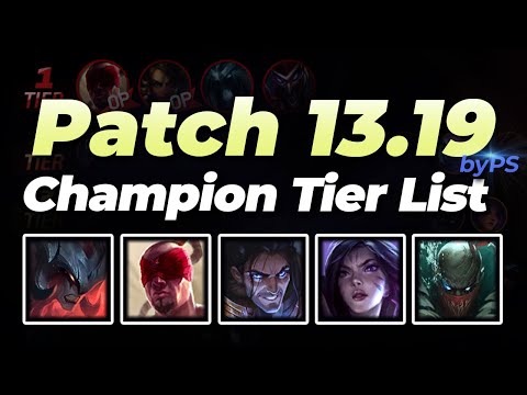 Patch 13.19 Tier List