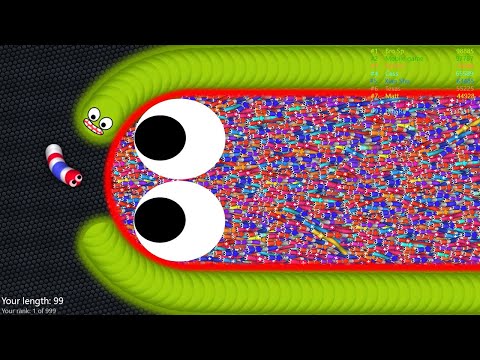Slither.io A.I. 104,000+ Score Epic Slither Snake Best Gameplay! #264