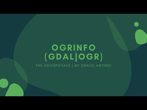 OGRINFO Introduction | GDAL/OGR Tutorial