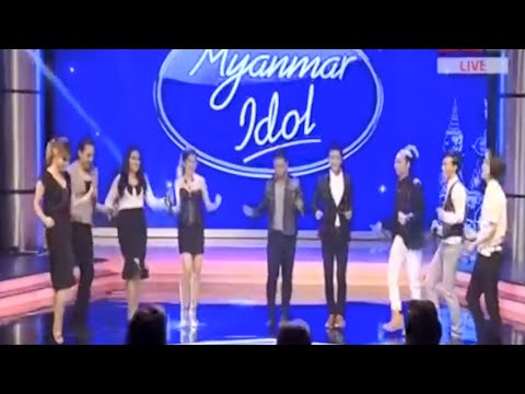 Myanmar Idol Season 1 4th Week Group Song - Top 9 - တစ်နေ့တာအလွဲများ
