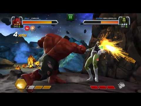 RED HULK VS SHE HULK