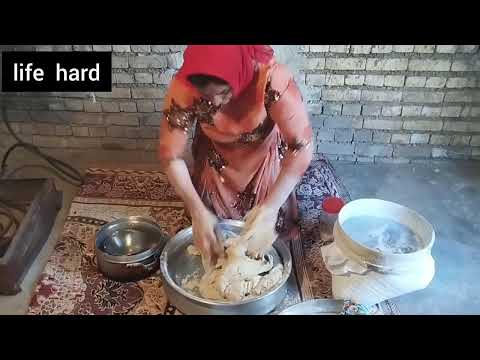 Samaneh cooks nomadic bread to feed her children