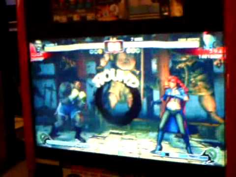 Ninniki (Boxer/Balrog) / oriku (Ryu) vs Uryo (C. Viper) @ Video City Rero 9/17/09