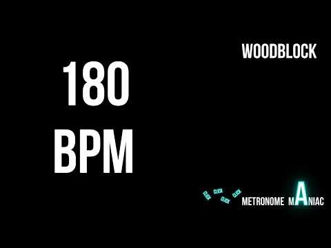 Metronome 180 BPM - Woodblock