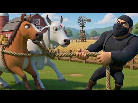 Oh No! 😱 Sneaky Thieves Steal Old MacDonald's Farm Animals While He Sleeps! 🚨🐑 |  Kids Story