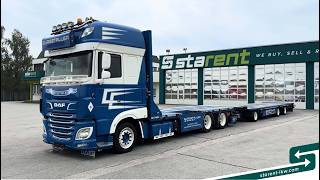 DAF XF SSC 530 FMS-Aufbau + Hangler Plateuanh&auml;nger platform truck + platform trailer | Image 4 - Autoline