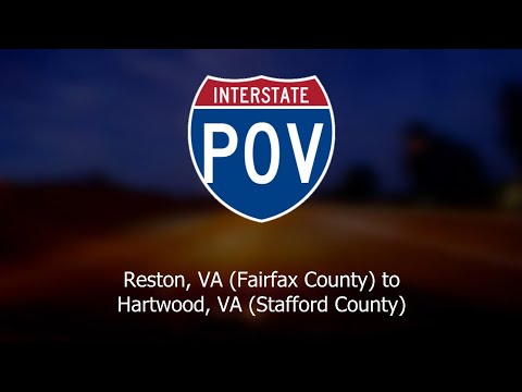 Driving Reston to Hartwood via VA286, I66, VA234, VA28, Fauquier/Stafford backroads | 4K | Timelapse