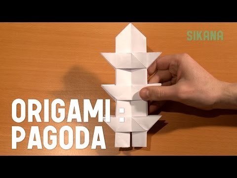 Learn how to make origami easily: The pagoda