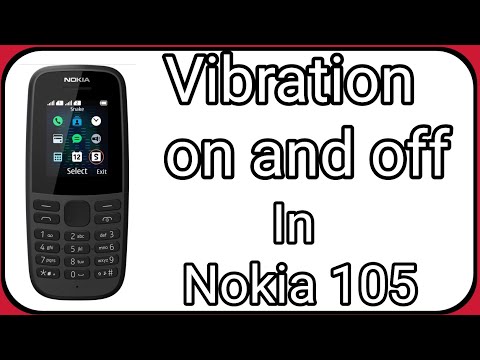 How to Turn on and off Vibration in Nokia 105 || Nokia 105 Vibration on and off