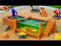 Experiment Build A Small Water Well DIY Tractor Made Modern Glass Pool Science Project With Bricks