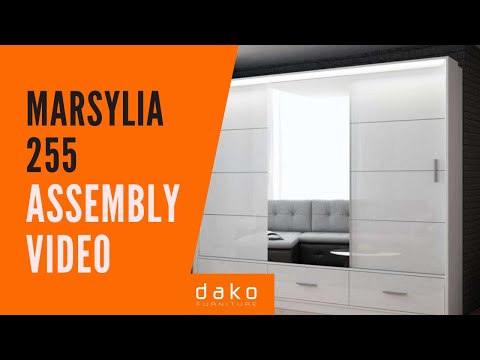 Wardrobe Assembly Video - DAKO FURNITURE - Marsylia 255 - 7