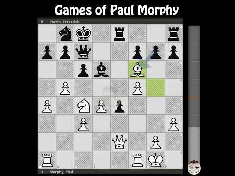 Morphy, Paul - Perrin, Frederick || New York 1857 @chessbuddies 🔴 #PaulMorphy