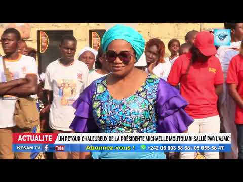 ACT : MICHAËLLE MOUTOUARI ACCUEILLI COMME UNE REINE PAR LES MEMBRES DE SON ASSOCIATION.