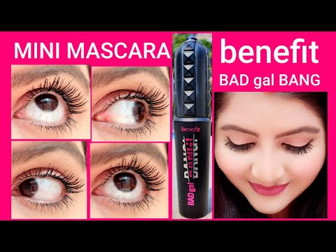 Benefit Cosmetics BADgal Bang! Mascara Mini review & application | RARA | benefit mascara | Video