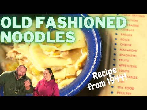 Old Fashioned NOODLES! Delicious, EASY Noodles From a 1944 Recipe!