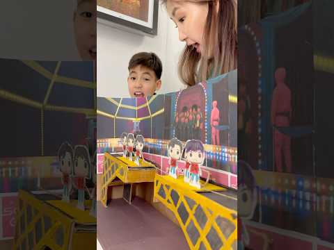 She made the 456 Glass Bridge for the Squid Game 😳🥰😘🥳 #squidgame2