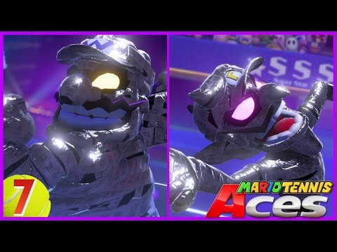 Mario Tennis Aces 100% Walkthrough 07 (Marina Stadium)