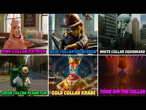 Blue Collar Spongebob Meme All Variants
