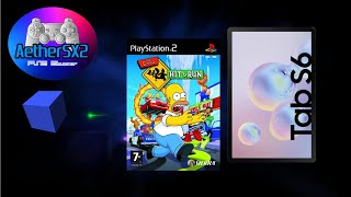 AetherSX2 Emulator test Simpson: Hit & Run(Samsung Tab S6 Snapdragon  855)
