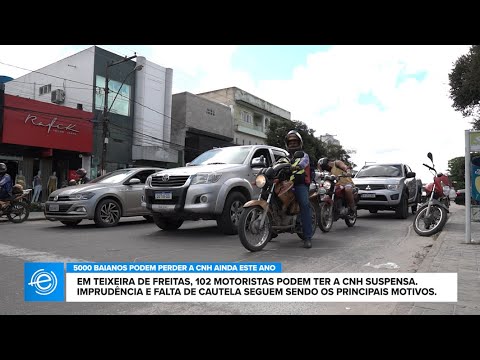 Bahia pode ter mais de 5 mil condutores com CNH suspensa em 2025