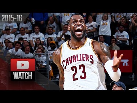 LeBron James Full Highlights vs Pistons 2016 Playoffs R1G2 - 27 Pts, HYPE!