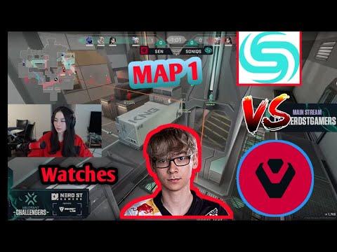 Kyedae Reacts to SENTINELS   Vs  Soniqs In VCT Qualifiers Map 1
