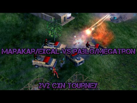 C&C Generals Zero Hour Marakar/Excal vs Pablo/Megatron 2v2 BO9 CxN MegaBonanza