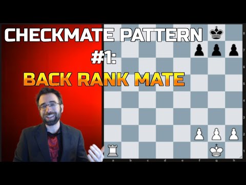 Typical Checkmate Patterns #1: Back Rank Checkmate (Beginner Chess Lesson)