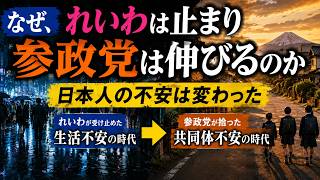 なぜ、れいわは止まり参政党は伸びるのか｜日本人の不安は変わった