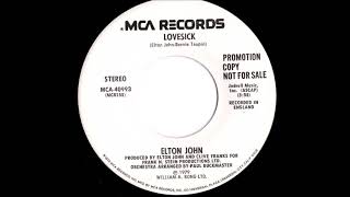 Elton John Lovesick promo single