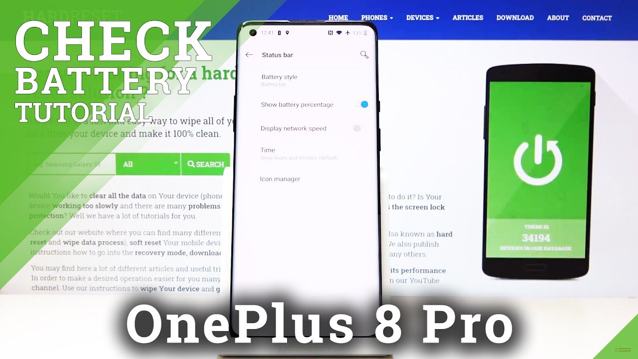 How to Show Battery Percentage on OnePlus 8 Pro – Battery Levels