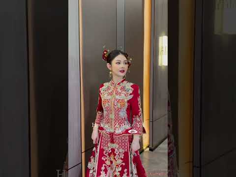 Xiu He Clothes 秀禾服 China Style Wedding Gown Chinese Hanfu #hanfu #xiuhefu #chinseDress #WeddingDres