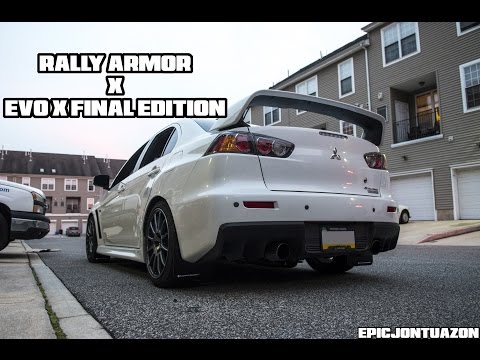 EVO X Rally Armour Mud Flap Install