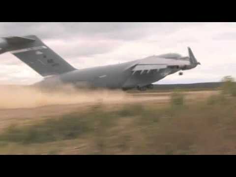 C 17 Dirt Strip Landing and Departure